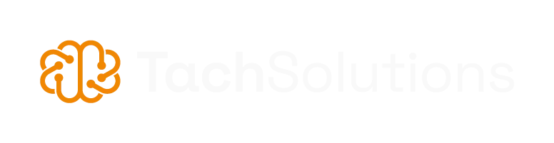 Logotipo Tach negativo